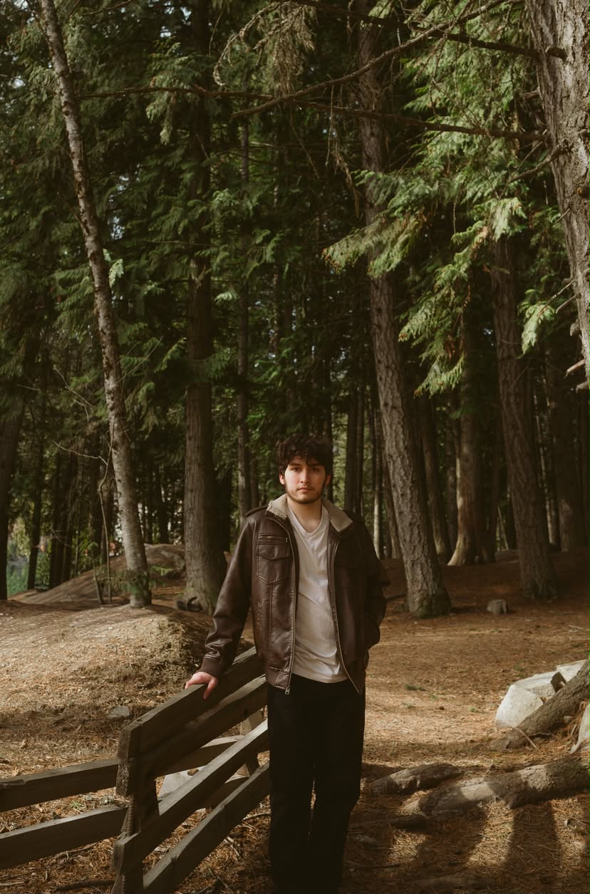 Aaron Pasacreta in the woods